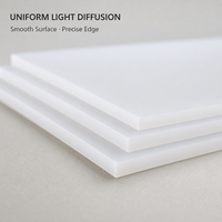 Láminas Acrílicas PMMA de Corte Personalizado, Paneles Blancos Opalescentes que Difunden la Luz, para Iluminación LED, Cajas de Luz, Letreros y Exhibidores, Superficie Lisa