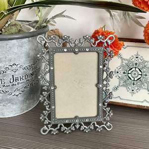 Cadre photo en métal classique pour une décoration intérieure élégante, cadeau idéal pour les mariages, les anniversaires et l'affichage sur le bureau - Product Image 5