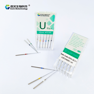 Diş U dosyaları kök kanal döner dosya endodontik paslanmaz çelik döner dosyalar 6 adet/paket - Product Image 2