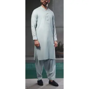 定制刺绣设计男士Shalwar Kameez套装批发新款男士Salwar Kameez套装待售