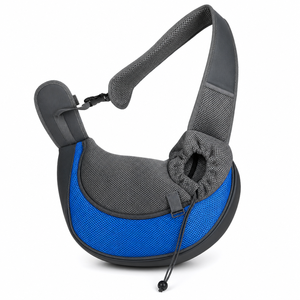 Bolso cruzado para mascotas, portador de hombro ajustable y transpirable para gatos y perros, para uso diario al aire libre - Product Image 1