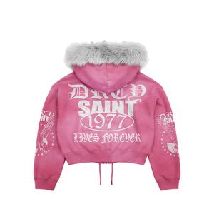 Men's Solid <b>Winter</b> Acid Wash Vintage Street Oversized Boxy Hoodie Heavyweight Polyester Cotton Hooded Rhinestone Details Casual - Product Image 3