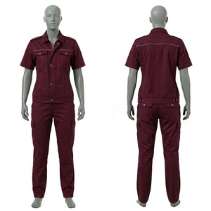 Uniforme de Trabajo para Mujer, 245 GSM, Algodón y Poliéster, Sarga Marrón, Panel en Contraste, Conjunto Industrial, Logotipo Bordado Personalizado - Product Image 1