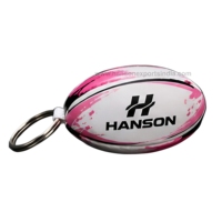 Llaveros de Rugby Personalizados de PVC/PU/Goma de Alta Calidad, Llaveros de Rugby con Marca Personalizada, Color Personalizado
