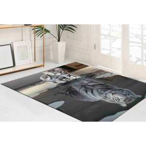 พรมแมวเสือสะท้อน: พรมนุ่มลายสัตว์พรม chenille - Product Image 5