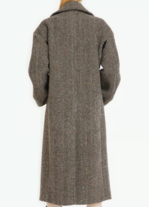<span class=keywords><strong>Cappotto</strong></span> di Lusso in 100% Lana Vergine, Doppiopetto, <span class=keywords><strong>Oversize</strong></span> con Collo Abbassato, Soprabito Invernale Certificato - Product Image 2