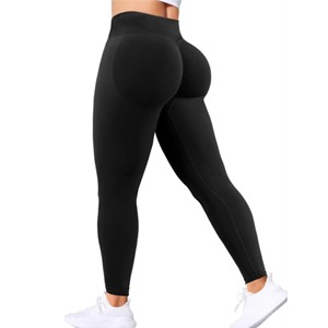 Sublimation personnalisée Leggings de yoga serrés pour femmes collants d'entraînement écologiques respirants à séchage rapide extensibles dans les 4 sens taille haute - Product Image 3