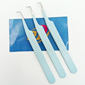 Professional <b>Eyelash</b> Extension Tweezers Stainless Steel Precision 90 Degree Customizable Color OEM Custom Logo Available - Product Image 5