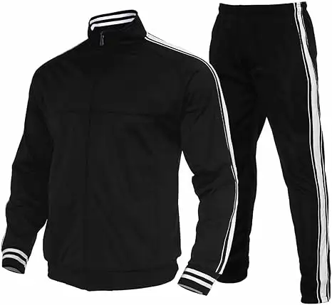 2023 entrenamiento personalizado Jogging cómodo cremallera sudaderas con capucha trajes conjunto de dos piezas chándales para hombres pantalones lisos traje de dos piezas