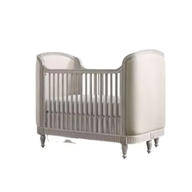Wholesale Price Wooden Baby Crib Baby Cot for Newborn Kids Furniture Super Comfortable American Style Highest Quality