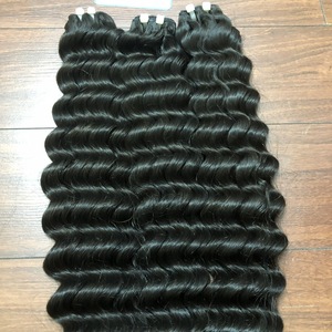 Paquetes de cabello de trama Onda profunda Rizado Super Doble dibujado 100% Remy Virgen Cabello humano Precio al por mayor - Product Image 1