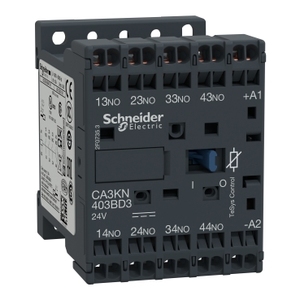 Relé de Control SCHNEIDER ELECTRIC CA3KN403BD3 TeSys K 4P(4NO) 690V 24V DC - Product Image 1