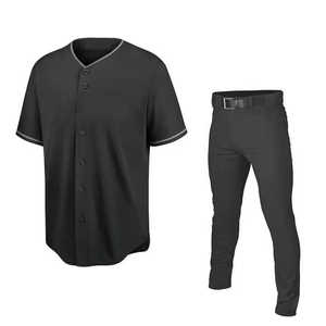 Uniforme de baseball professionnel sur mesure pour hommes ensemble de vêtements de sport respirants vêtements d'équipe de grande taille avec logo personnalisé pour hommes - Product Image 1