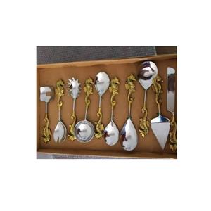 Gran oferta de juegos de cubiertos de ensalada de acero inoxidable con PVD chapado en oro para el hogar y el restaurante a bajo costo, los últimos juegos de cubiertos para servir - Product Image 6