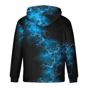 Sweat à capuche imprimé 3D pour hommes 2025 sweats à capuche décontractés de poche sweats athlétiques légers avec poche kangourou bleu taille XXXXL - Product Image 4