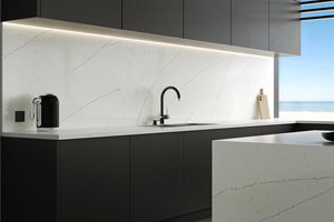 <b>Prime</b> Core Custom Kitchen Bathroom Vanity Tops Quartz Carrara Calacata Countertops Polished Waterproof Prefab Cut Size Hotel - Product Image 1