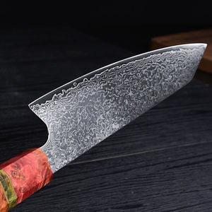 Mejor precio hecho a mano de acero de Damasco cuchillo de Chef japonés hoja afilada mango de madera Apto para lavavajillas cantidad a granel - Product Image 5
