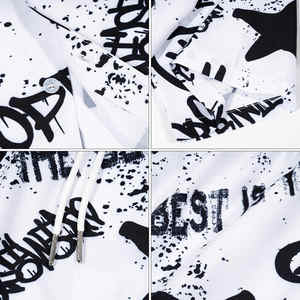 Ensemble d'été tendance de marque Style Graffiti Ensemble de sport décontracté Chemise ample Short Ensemble deux pièces pour hommes - Product Image 3