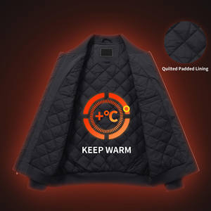 แจ็กเก็ตทีมโรงเรียนทำจากผ้าใบสำหรับผู้ชายเสื้อแจ็กเก็ตทีมเบสบอลวิทยาลัยแบบเท่สำหรับผู้ชาย - Product Image 4