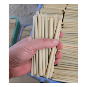 Pailles jetables en bambou naturel biodégradable de 9-11mm pour cafés et restaurants - Product Image 5