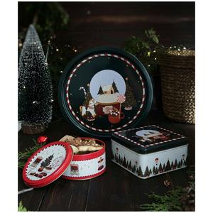 Caja redonda Caja cuadrada y bandeja (Juego de 3) Para Navidad 158x158x80 -Dia 140x70mm-Dia 315mm Árbol de Año Nuevo Navidad - Product Image 1