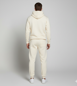 Survêtement uni à capuche unisexe sur mesure | Tissu épais en coton avec doublure en polaire | Ensemble de jogging d'hiver - Product Image 2