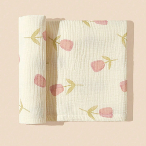 Manta de muselina de lujo para bebé, fabricante de algodón orgánico de 6 capas, ropa de cama infantil suave esencial - Product Image 1