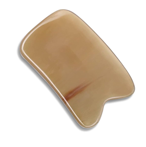 Personalizado de excelente calidad Cuerno de búfalo Gua Sha Masajeador facial Raspado Herramienta de masaje Cuerno de búfalo Gua Sha Herramienta facial - Product Image 1