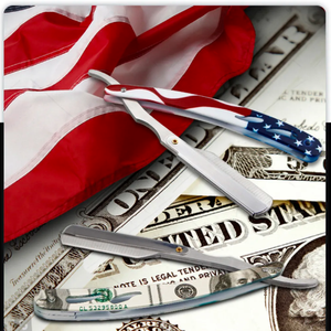 Venta caliente Afeitadora Manual Profesional Colorido Acero Inoxidable Borde Recto Barbero Maquinilla de Afeitar Plegable Barba Industrial - Product Image 2