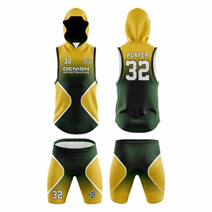 Uniformes de football américain personnalisés de haute qualité, sublimés, sans manches, en spandex/polyester, séchage rapide, respirants, compression 7/7 - Product Image 1