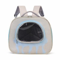 Sac à dos de transport pour chat, grande capacité, anti-stress, pliable, respirant, en tissu Oxford, avec doubles bretelles, pour le voyage