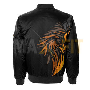 แจ็คเก็ตบอมเบอร์ผู้ชายสีพื้น คุณภาพเยี่ยม ขายส่ง ผ้าแคนวาส กันน้ำ ระบายอากาศได้ดี คุณภาพสูง MAXFIT ENTERPRISES - Product Image 2