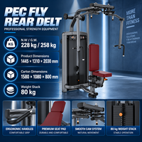 Équipement d'entraînement musculaire pectoral BN Commercial Gym pour entraînement fonctionnel, centre d'entraînement sportif, machine Pec Deck