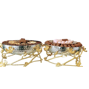 Cuenco de Metal plateado hecho a mano de buena calidad, cuenco decorativo para servir Chocolate de diseño elegante para bodas, soporte para dulces de Chocolate - Product Image 4