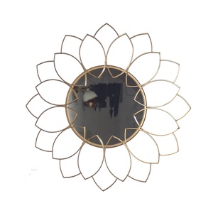 Miroir mural design fleur décorer avec un miroir mural de décoration de maison de forme ronde pour hôtel à bas prix - Product Image 3
