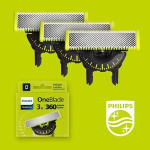 Lames de rechange authentiques Philips OneBlade 360 pour rasoir/tondeuse électrique OneBlade (lot de 3) Modèle QP430/60 - Product Image 4