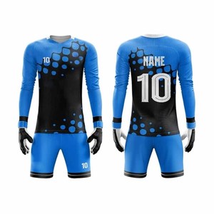Ensemble de maillot de gardien de but de football personnalisé par sublimation, manches longues, uniforme de football, vêtements d'équipe pour adultes - Product Image 4