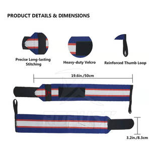 Poignets élastiques en néoprène de haute qualité Ceinture de fitness respirante avec logo personnalisable pour l'haltérophilie - Product Image 2