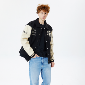 เสื้อแจ็คเก็ตเบสบอลสำหรับผู้ชาย แบบกำหนดเอง สไตล์วินเทจ สำหรับฤดูหนาว ลายโดนัลด์ดั๊ก พร้อมฮู้ด - Product Image 3