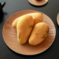 Assiettes de service en céramique écologiques polies de 7,5 pouces, lot de 6 assiettes à dîner réutilisables au design minimaliste pour collations, vente en gros