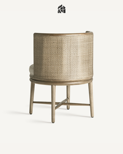 Chaise de salle à manger en teck massif Orvellia, mobilier de salle à manger en bois de luxe haut de gamme, chaise de restaurant élégante et classique fabriquée à la main - Product Image 4
