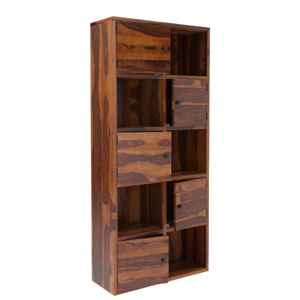 Estantería moderna con almacenamiento ajustable, muebles hechos a mano de madera maciza para sala de estar - Product Image 2