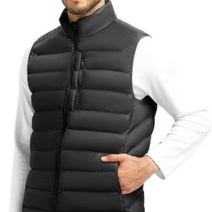 Venta Directa de Fábrica, Chaleco Acolchado con Cierre y Cuello en V, Personalizable, Transpirable, de Alta Calidad, para Hombre, Invierno, Casual - Product Image 1