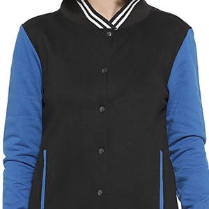 Últimos diseños señoras béisbol Varsity Jaet bordado Logo largo Sve liso en blanco Letterman Jaets invierno lana tela de talla grande - Product Image 6