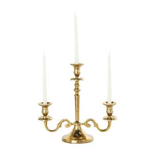 Candelabro de aluminio y Metal con acabado dorado único, portavelas de 4 brazos, de pie para mesa, decoración al mejor precio en producto - Product Image 5