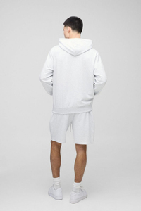 <b>Summer</b> Twin Set Custom Logo Acid Wash 100% Cotton Oversized Shorts and <b>Hoodie</b> Sets Twin Set For Men's - Product Image 5