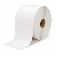 Étiquette autocollante en film PP thermique direct, blanc mat, pour emballage d'aliments congelés