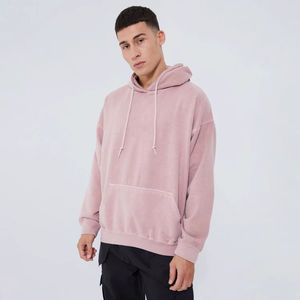 เสื้อฮู้ดดี้ผู้ชายสไตล์วินเทจ ลวดลายบาติก พิมพ์สกรีน ผ้าคอตตอน 100% หนานุ่ม ทรงโอเวอร์ไซส์ ล้างสีแบบแอซิดวอช สำหรับฤดูหนาว - Product Image 5