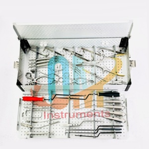 ชุดเครื่องมือผ่าตัดกระดูกสันหลังคุณภาพสูงสำหรับการผ่าตัดกระดูกต้นคอและกระดูกสันหลังส่วนเอว ชุดอุปกรณ์ออร์โธปิดิกส์สำหรับการผ่าตัดลามิเนคโทมี OM - Product Image 6