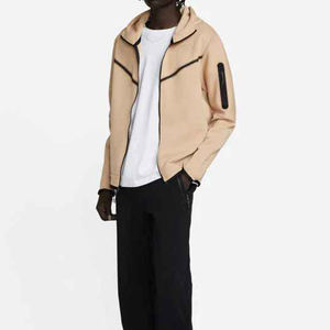 Sudaderas con cremallera al por mayor con logotipo y diseño personalizados de alta calidad 100% algodón transpirable ligero con cremallera para hombres - Product Image 3